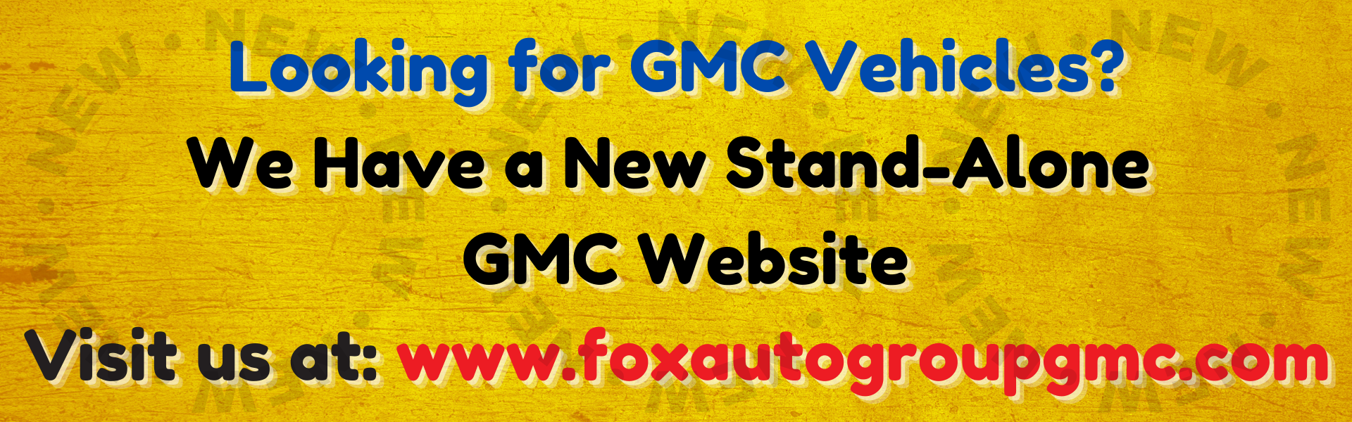 Buick website banner 2026