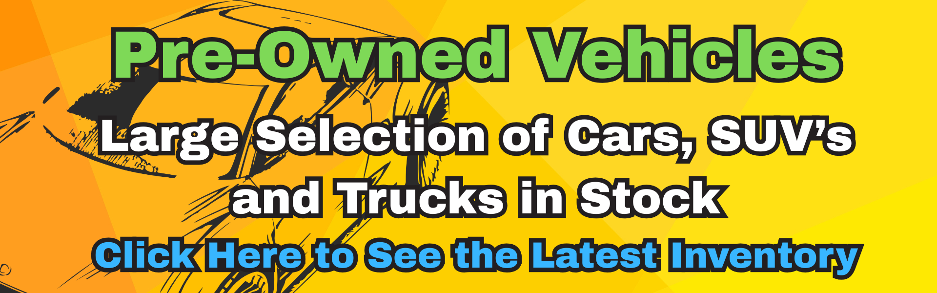 Pre owned Spring banner March 2026